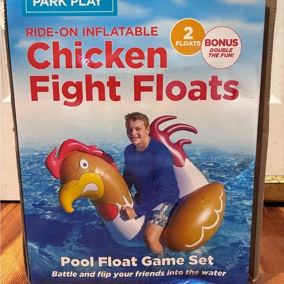 Chicken Fight Floats by Park Play, Set of 2 Ride-on Inflatables - Picture 2 of 5